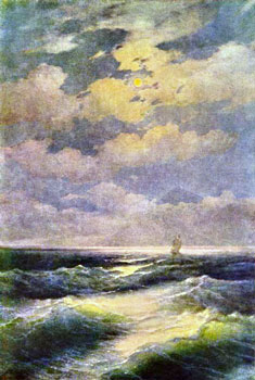 Сочинение по картине Айвазовского Море. Лунная ночь 9 класс (описание)