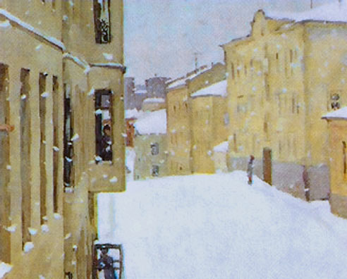 сочинение по картине Попова - Первый снег